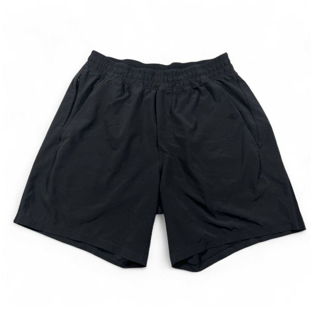Lululemon Men’s Black Running Shorts Size M Lined Athletic